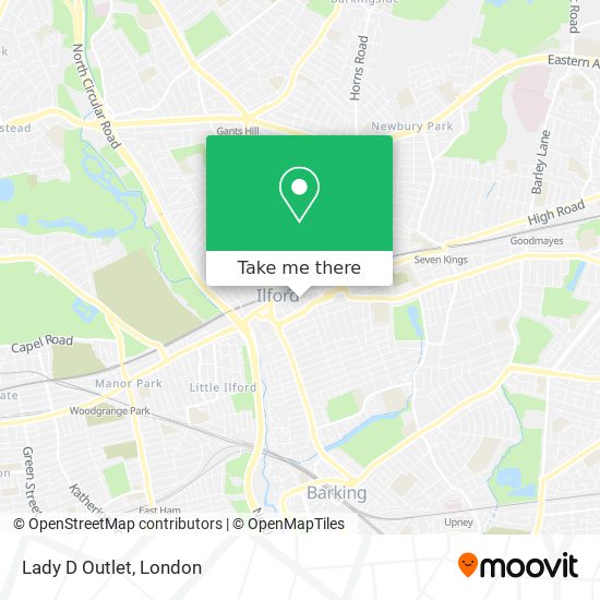 Lady D Outlet map