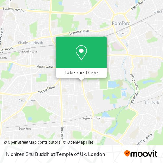 Nichiren Shu Buddhist Temple of Uk map
