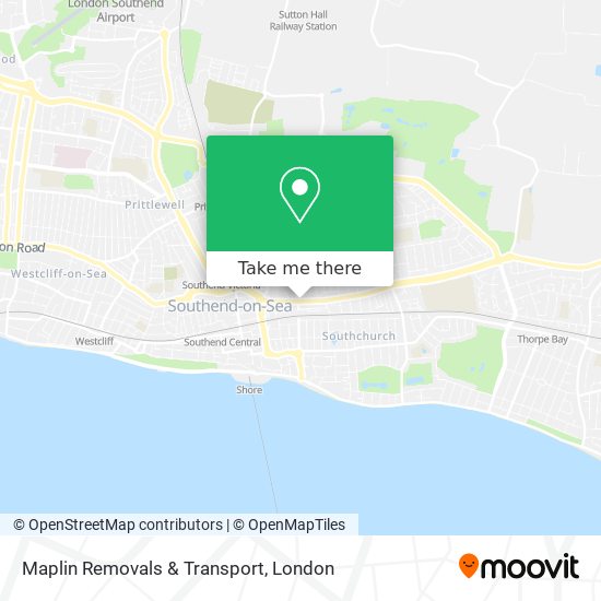 Maplin Removals & Transport map