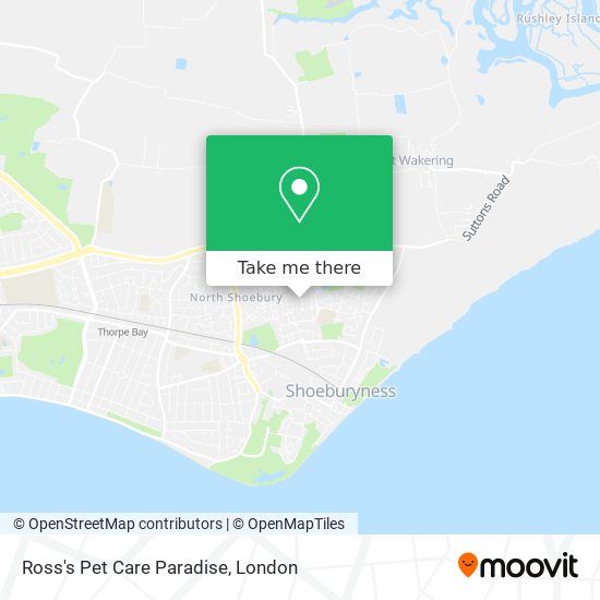 Ross's Pet Care Paradise map
