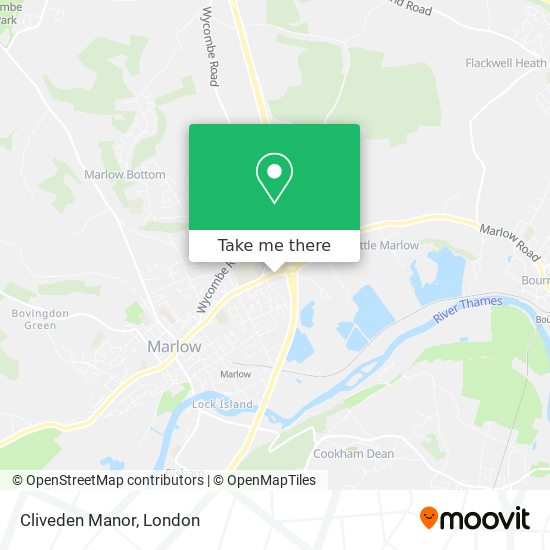 Cliveden Manor map