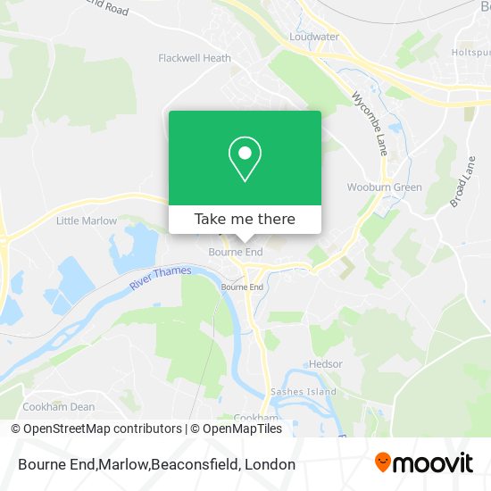 Bourne End,Marlow,Beaconsfield map