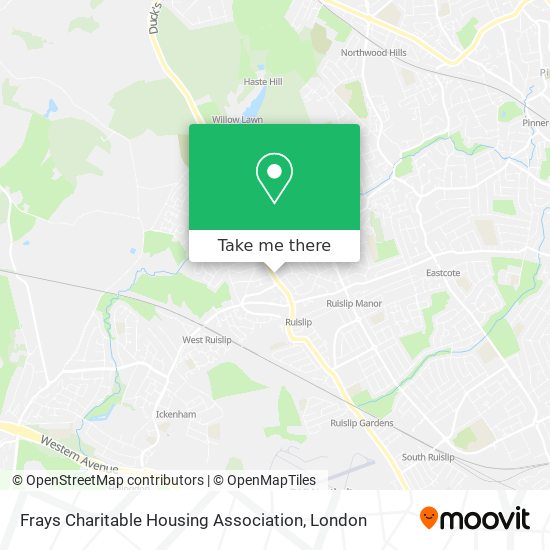 Frays Charitable Housing Association map