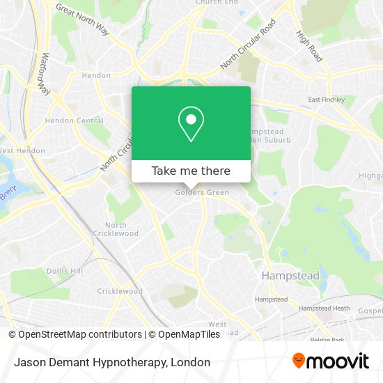 Jason Demant Hypnotherapy map