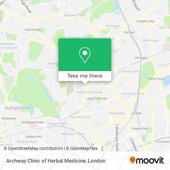 Archway Clinic of Herbal Medicine map