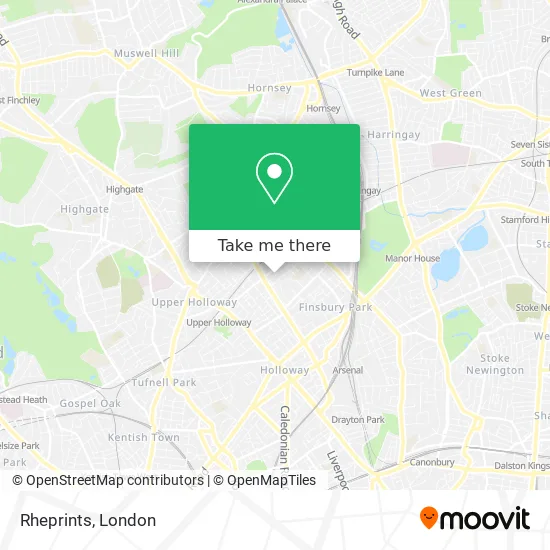 Rheprints map