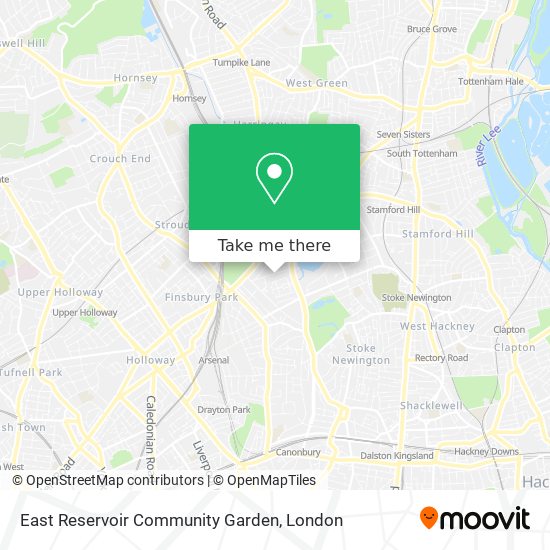 East Reservoir Community Garden map