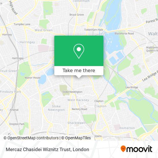 Mercaz Chasidei Wiznitz Trust map