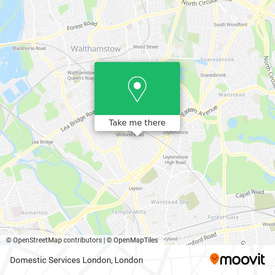 Domestic Services London map