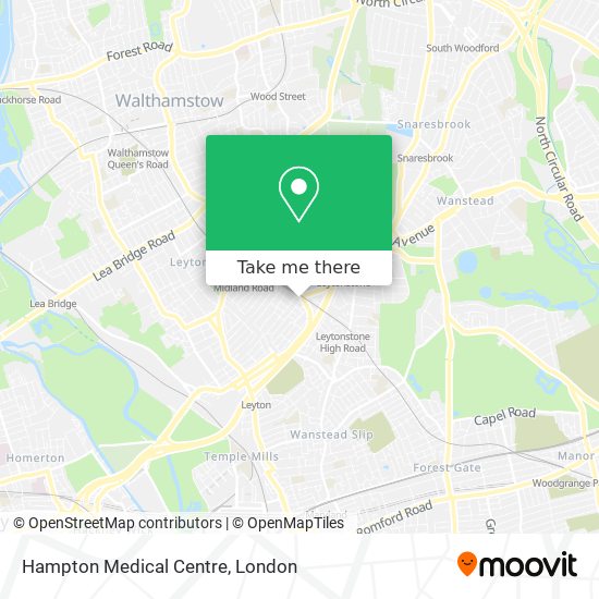Hampton Medical Centre map