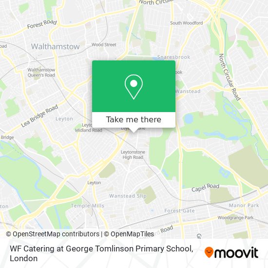 WF Catering at George Tomlinson Primary School map