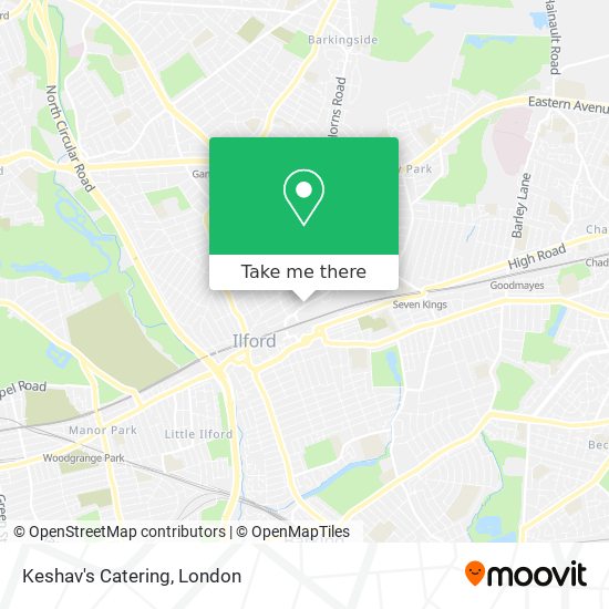 Keshav's Catering map