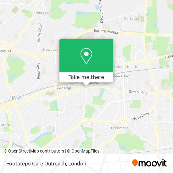 Footsteps Care Outreach map