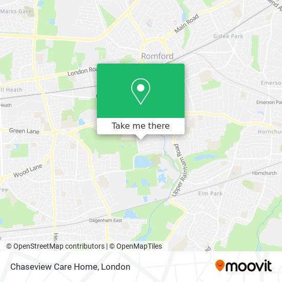 Chaseview Care Home map
