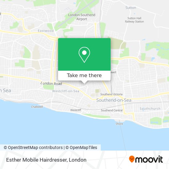 Esther Mobile Hairdresser map