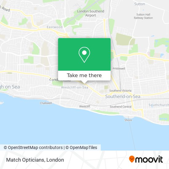 Match Opticians map