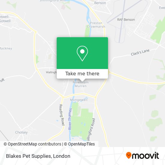 Blakes Pet Supplies map