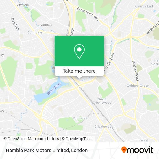 Hamble Park Motors Limited map
