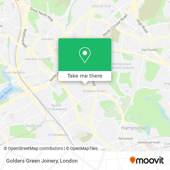 Golders Green Joinery map
