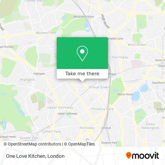 One Love Kitchen map