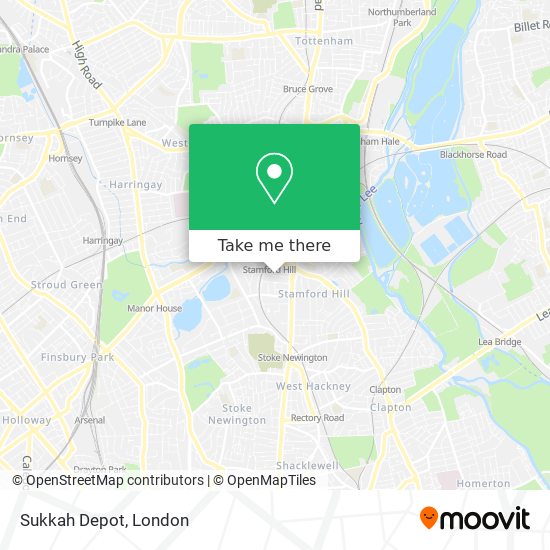 Sukkah Depot map
