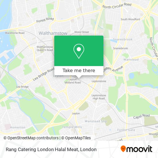 Rang Catering London Halal Meat map