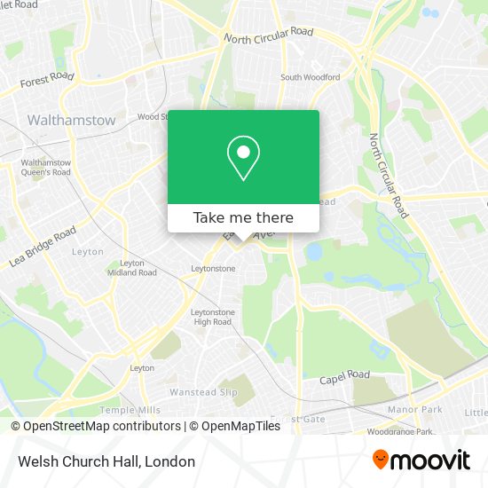 Welsh Church Hall map