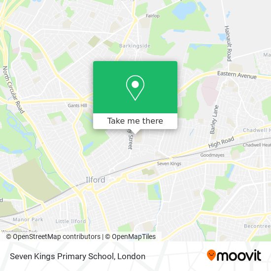 Seven Kings Primary School map