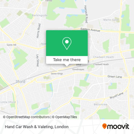 Hand Car Wash & Valeting map