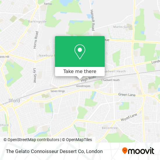 The Gelato Connoisseur Dessert Co map