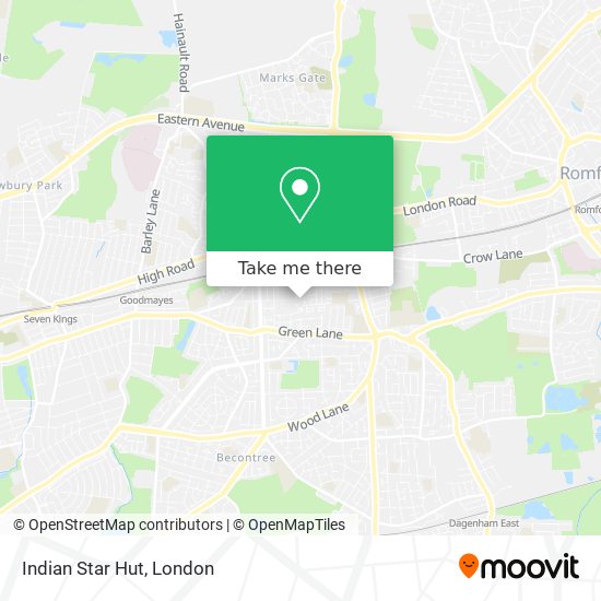 Indian Star Hut map
