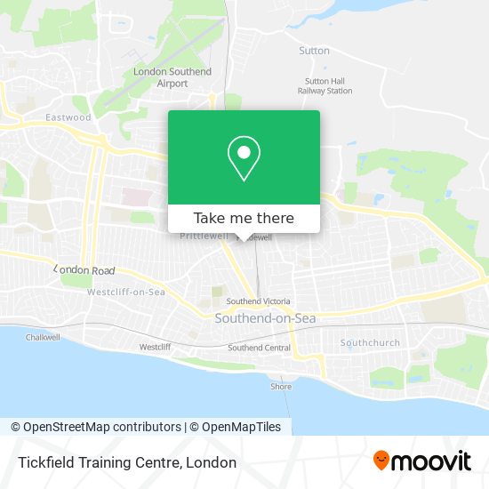 Tickfield Training Centre map