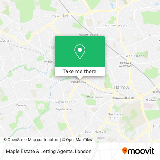 Maple Estate & Letting Agents map