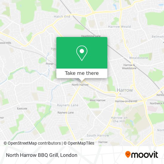 North Harrow BBQ Grill map