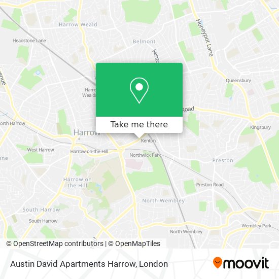 Austin David Apartments Harrow map