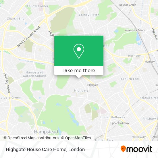 Highgate House Care Home map