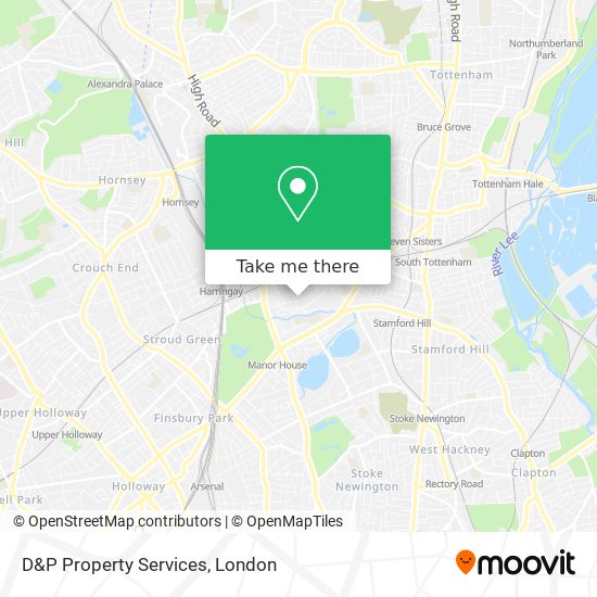 D&P Property Services map