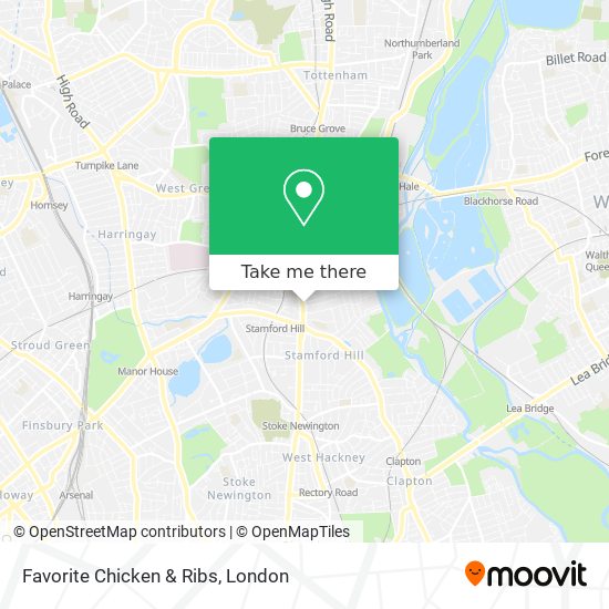 Favorite Chicken & Ribs map