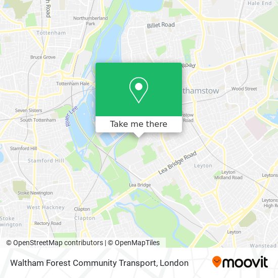 Waltham Forest Community Transport map