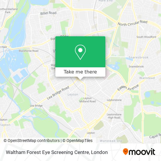 Waltham Forest Eye Screening Centre map