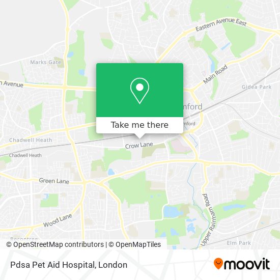 Pdsa Pet Aid Hospital map