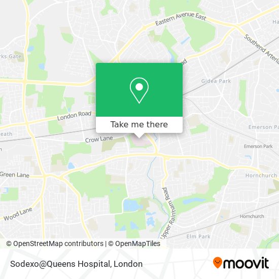 Sodexo@Queens Hospital map