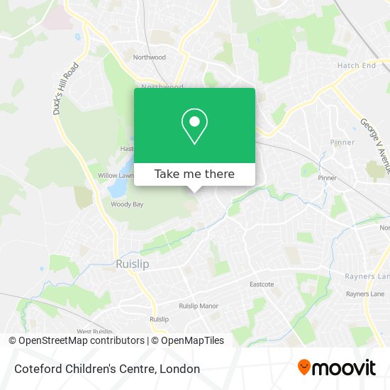 Coteford Children's Centre map