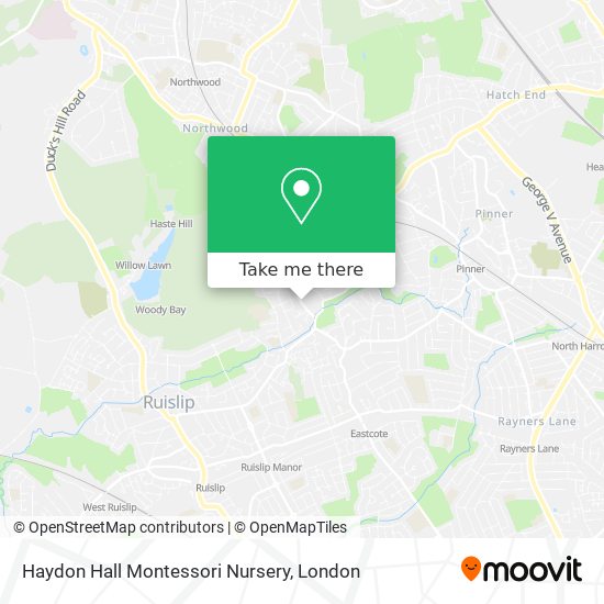 Haydon Hall Montessori Nursery map