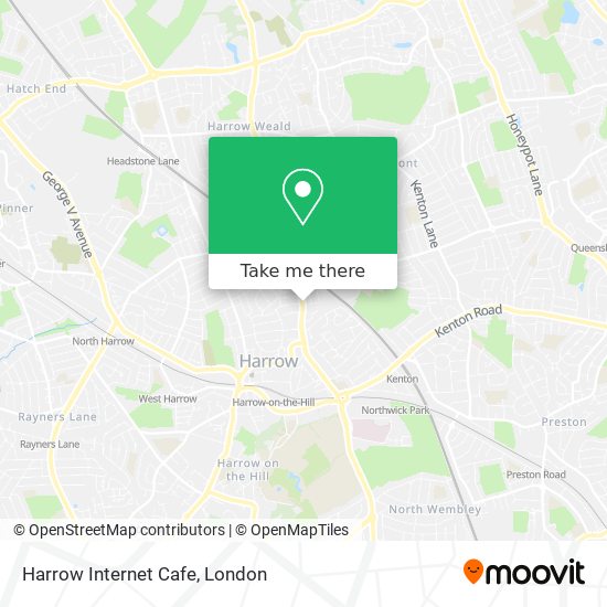 Harrow Internet Cafe map