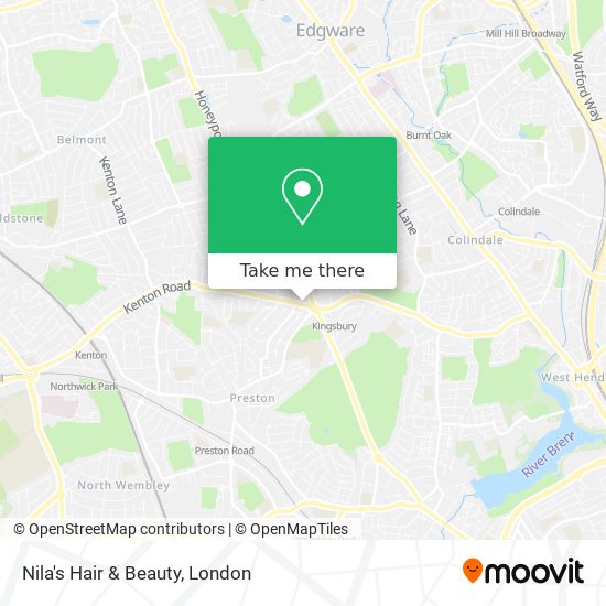 Nila's Hair & Beauty map