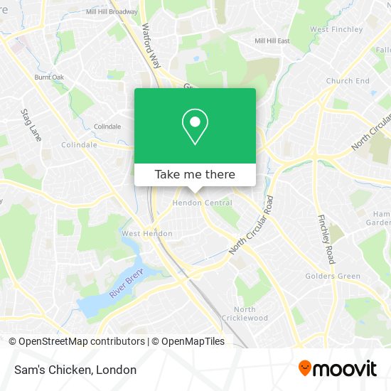 Sam's Chicken map