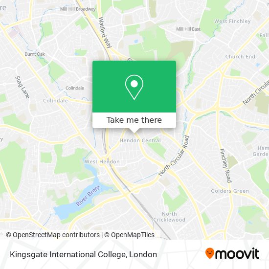 Kingsgate International College map