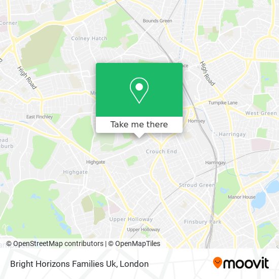 Bright Horizons Families Uk map