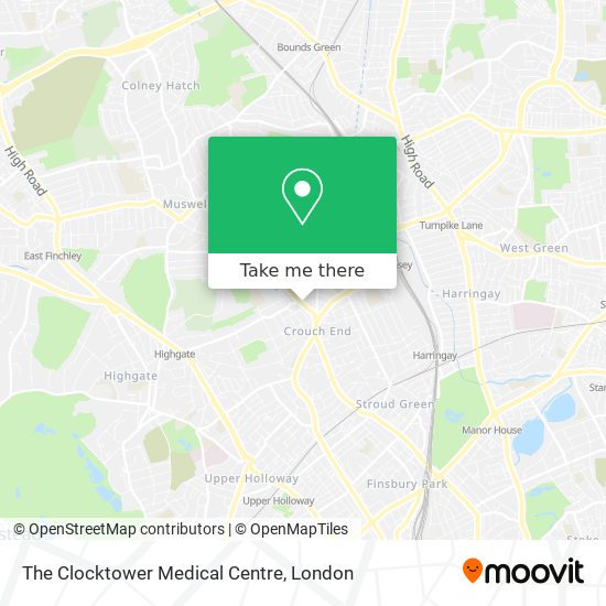 The Clocktower Medical Centre map